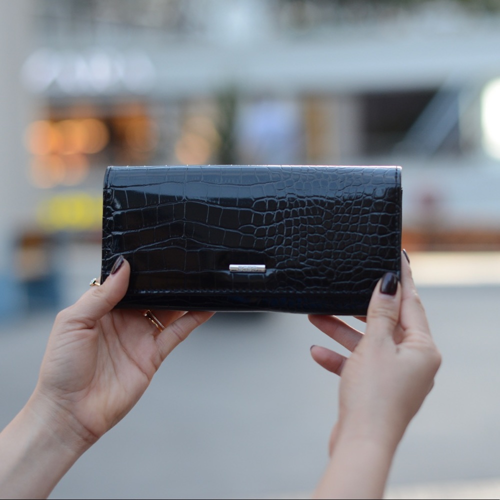 BCBG Generation Snakeskin Wallet